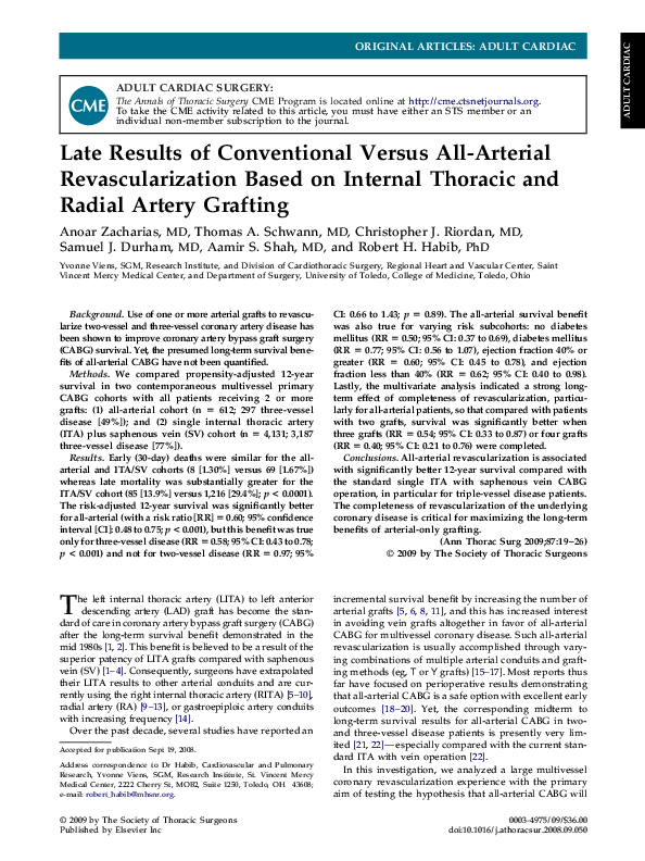 (PDF) Late Results of Conventional Versus All-Arterial ...