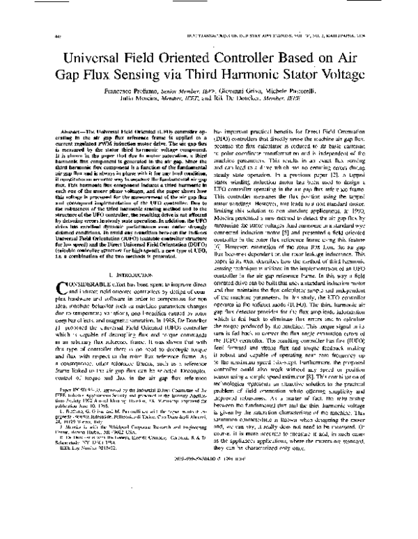 (PDF) Universal field oriented controller based on air gap flux sensing ...