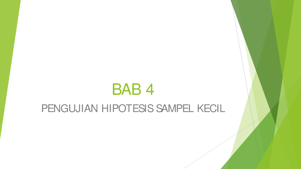 Pdf Bab 4 Pengujian Hipotesis Sampel Kecil Yus Milasari Academia Edu