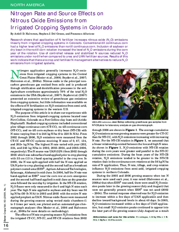 (PDF) Nitrogen Rate and Source Effects on Nitrous Oxide Emissions from ...