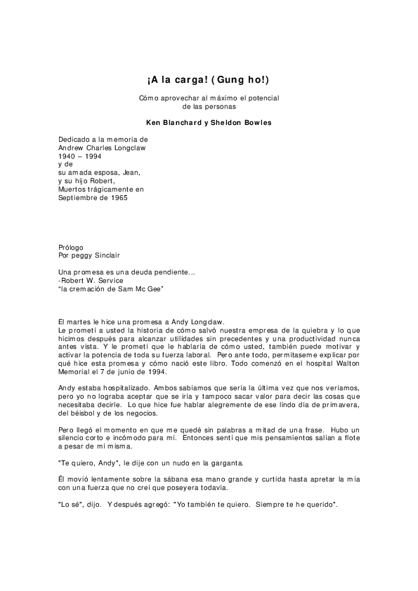 (PDF) A la carga! (Gung ho!) Cómo aprovechar al máximo el potencial de