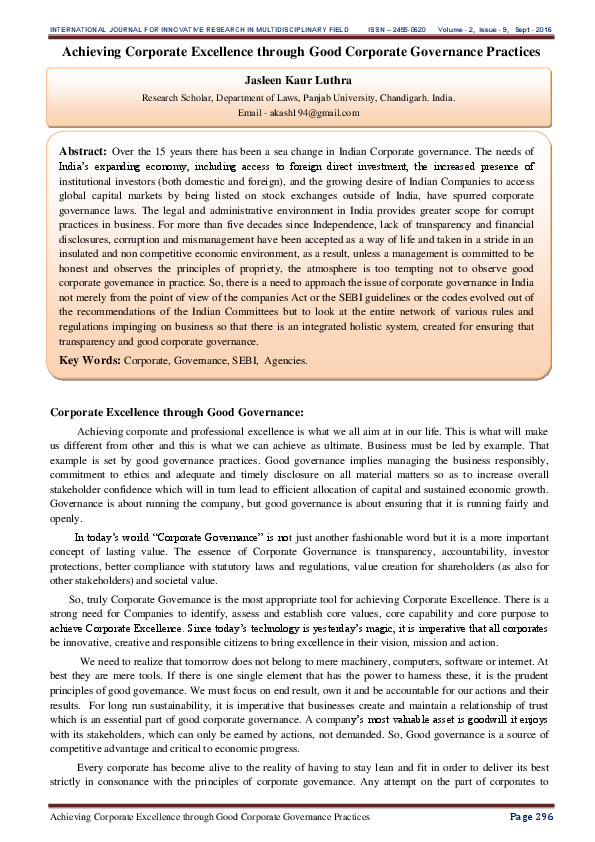 Home - Achieving Corporate Excellence Home - Achieving Corporate Excellence