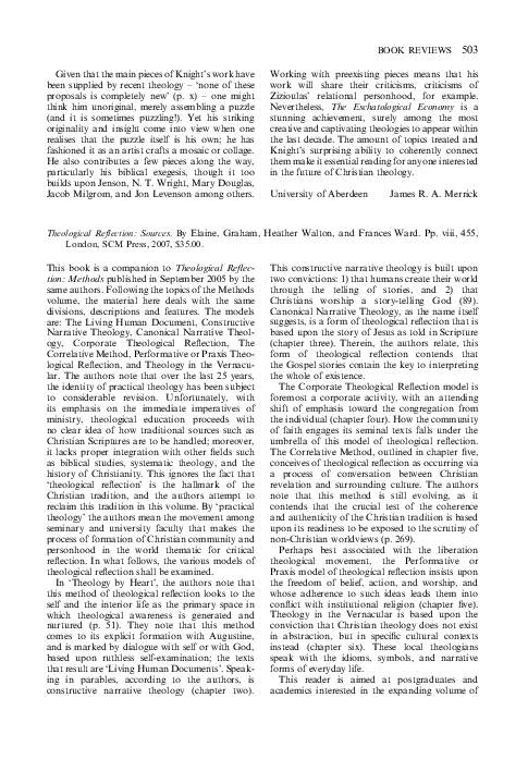 Theological reflection tools picture