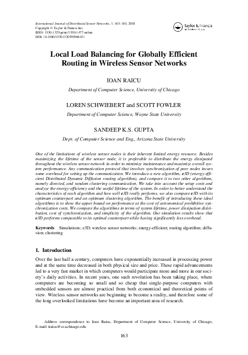 (PDF) Local load balancing for globally efficient routing in wireless ...