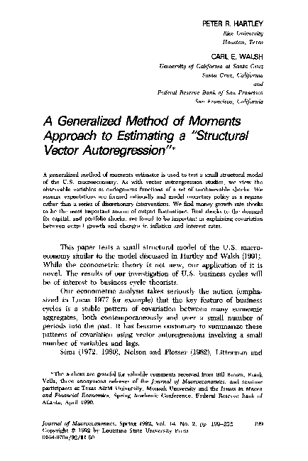 (PDF) A generalized method of moments approach to estimating a ...