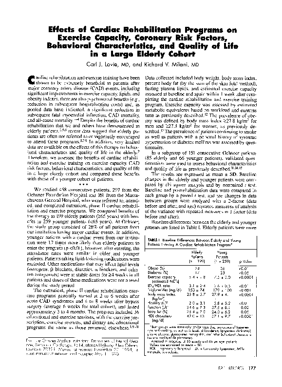 (PDF) Effects of cardiac rehabilitation programs on exercise capacity ...
