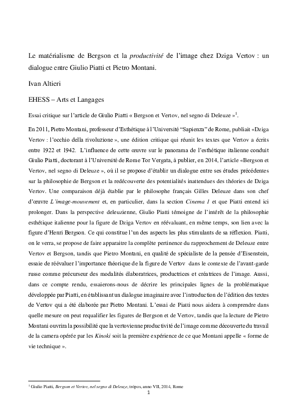 Critiquing meaning image