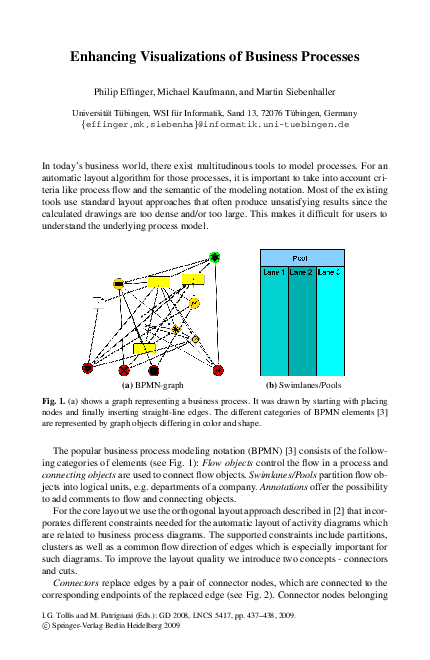 (PDF) Enhancing Visualizations of Business Processes