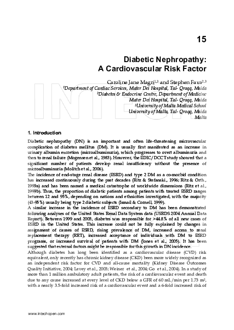 (PDF) Chronic kidney disease and cardiovascular risk in hypertensive ...