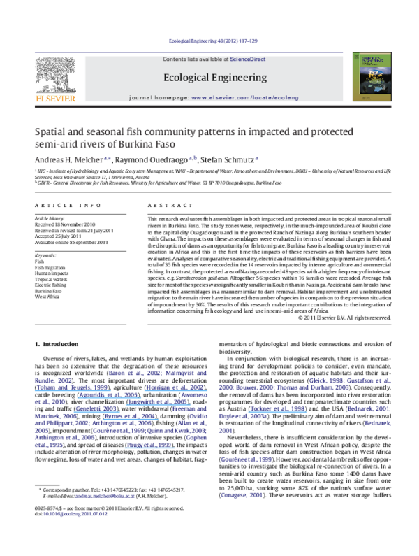 (PDF) Spatio-temporal patterns of fish assemblages in coastal West ...