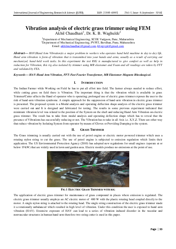 Grass cutting machine project report picture