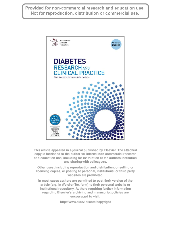 (PDF) Get rights and content Diabetes Research and Clinical Practice
