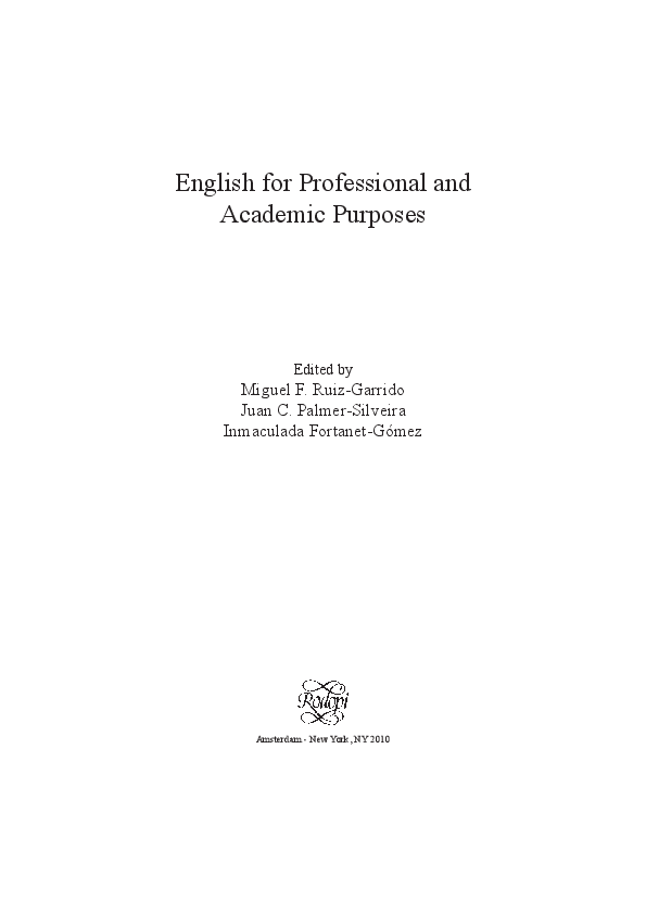(PDF) Evaluating and designing materials for the ESP classroom Ana