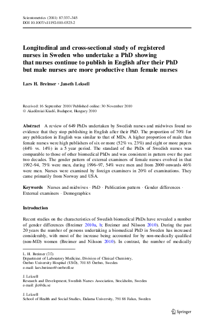 (PDF) Development and validation of a new tool measuring nurses self ...