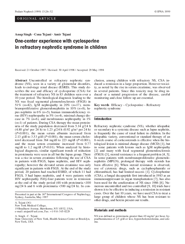 Nephrotic syndrome thesis 06 picture