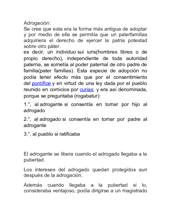 (DOC) Adrogación
