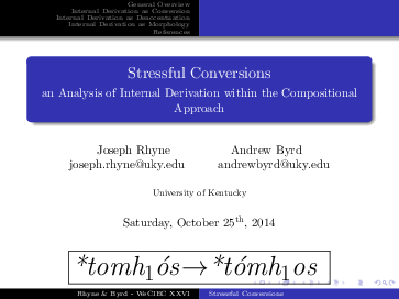 (PDF) Stressful Conversions an Analysis of Internal Derivation within ...