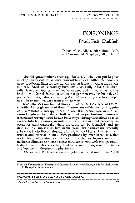 (PDF) POISONINGS