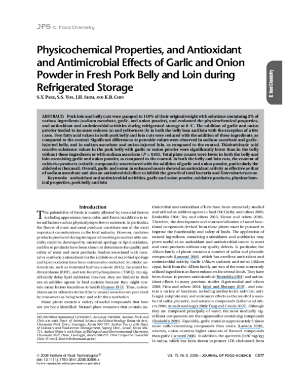 (PDF) Physicochemical properties and antioxidant activity of gamma ...