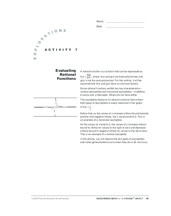 (PDF) Evaluating Rational Functions