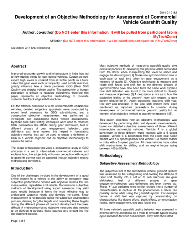  pdf development of an objective methodology for assessment of
