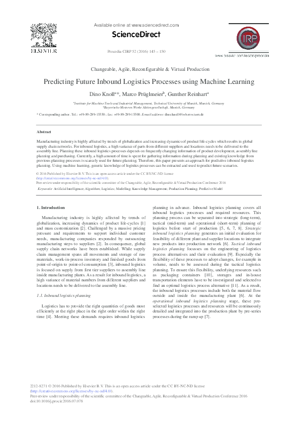 What is inbound shipping picture