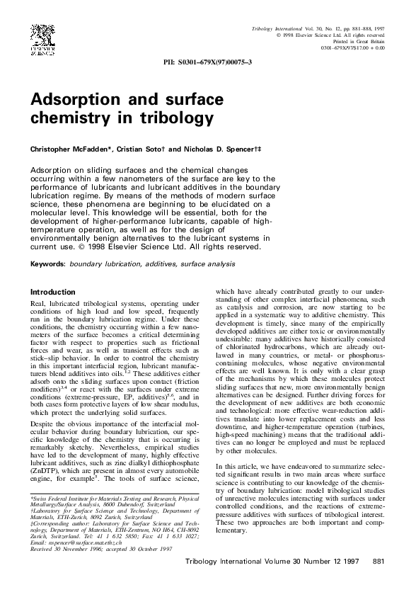 Application of adsorption image