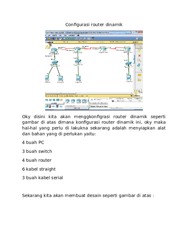 (DOC) Configurasi router dinamik