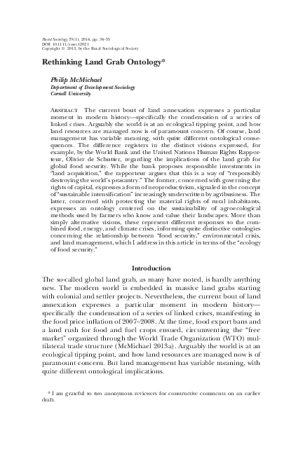 Land grabbing case picture