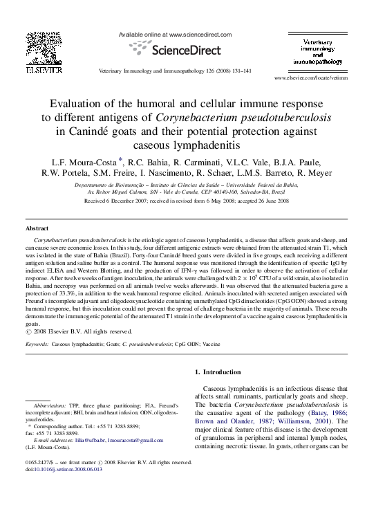 (PDF) Evaluation of humoral and cellular immune responses against HSV1 ...