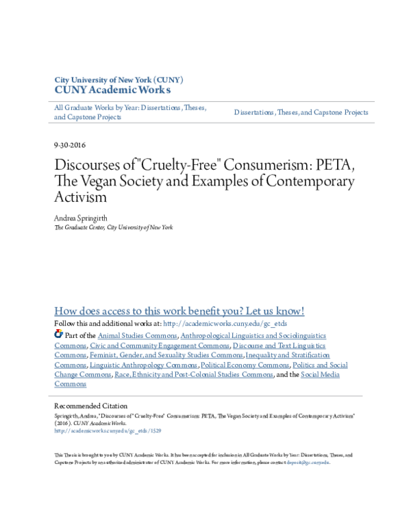 Essay Topics For High School English Paper Essay also Importance Of English Language Essay Pdf Discourses Of Crueltyfree Consumerism Peta The Persuasive Essay Examples High School
