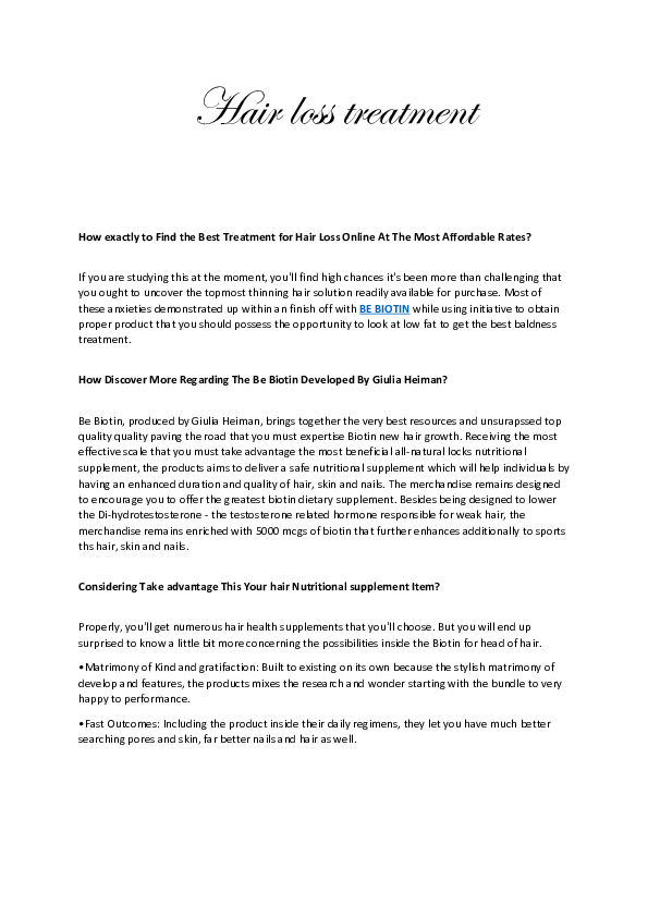 (PDF) Hair loss treatment Regina Acevedo Academia.edu