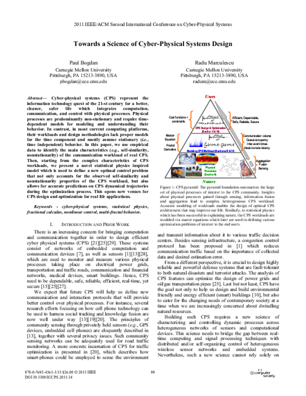 (PDF) Towards a Science of Cyber-Physical Systems Design