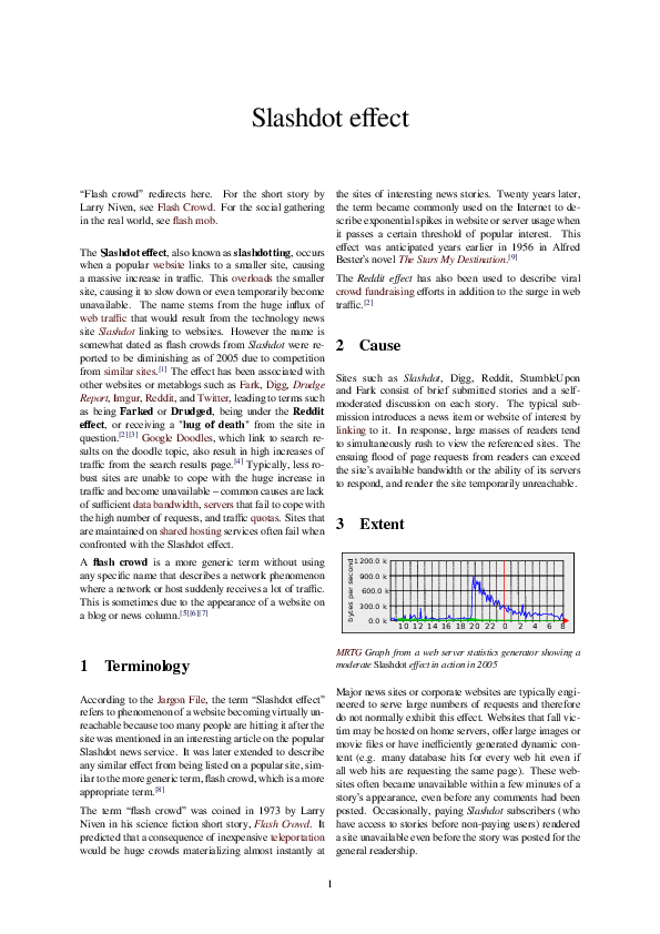 (PDF) Slashdot effect
