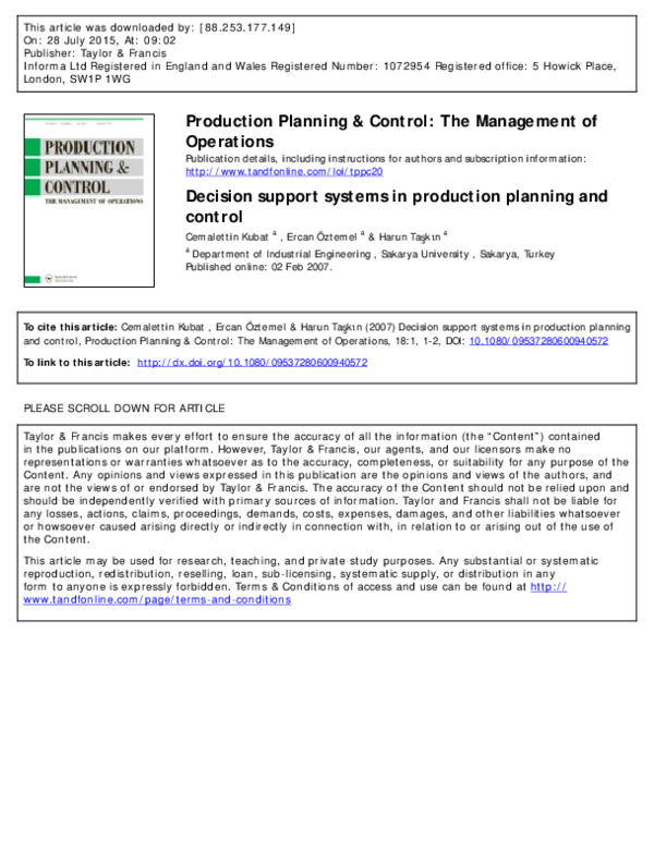 Planning De Production planning-de-production