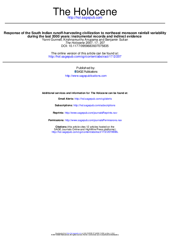 Monsoon climate image