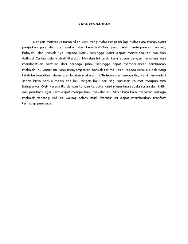 Doc Makalah Caring Dita Fajrianti Academia Edu