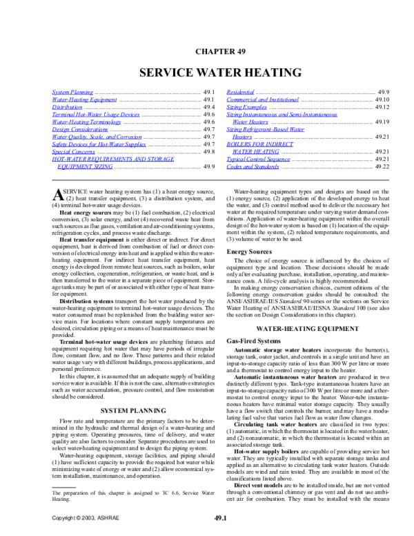 (PDF) SERVICE WATER HEATING Jose Bautista Academia.edu