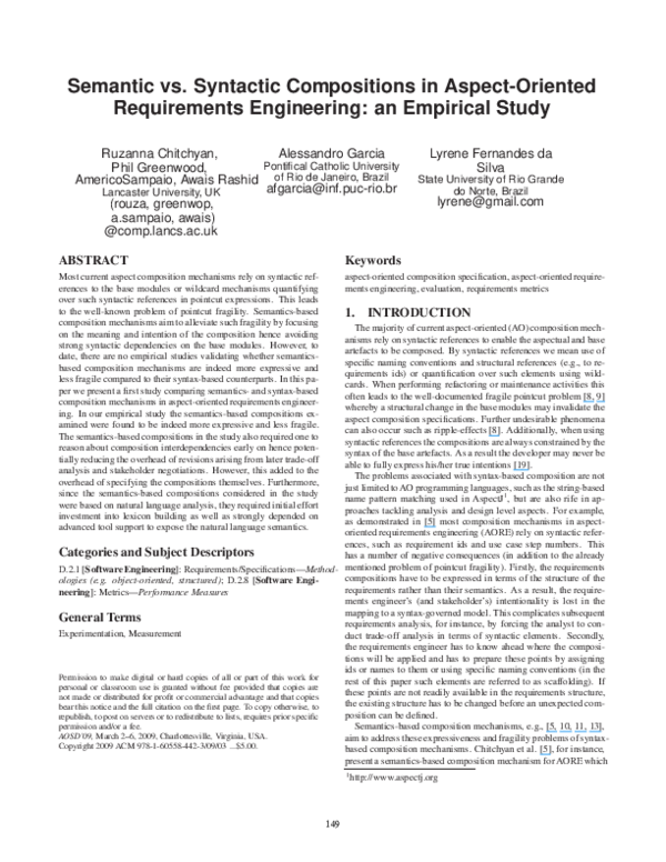 (PDF) Semantic vs. syntactic compositions in aspect-oriented ...