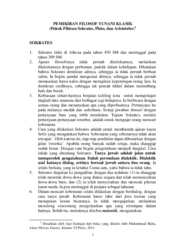 Pengertian Filsafat Klasik Pengertian Filsafat Klasik