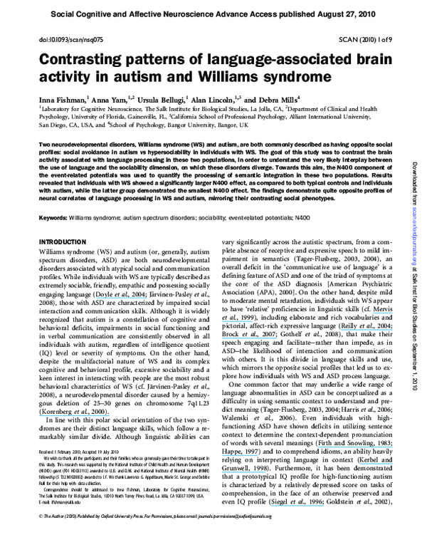 (PDF) Contrasting patterns of language-associated brain activity in ...