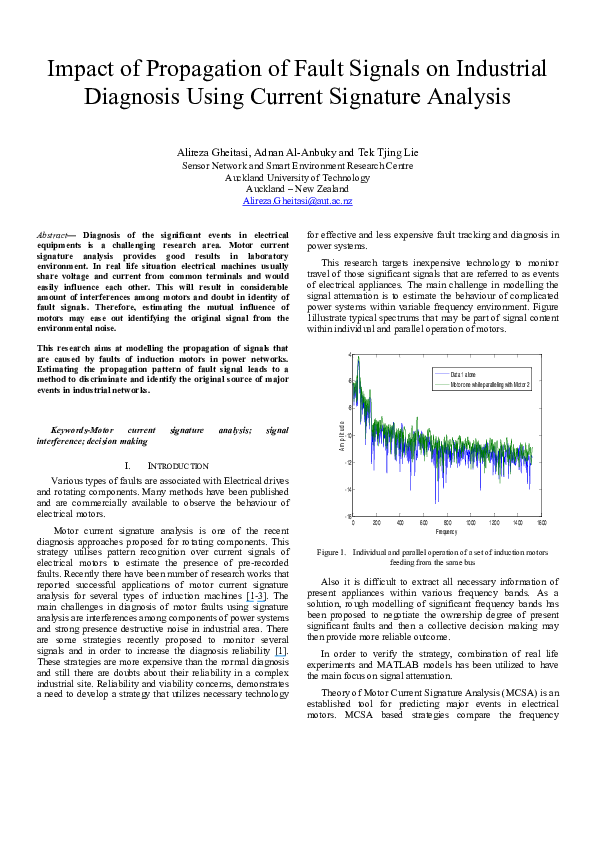(PDF) Impact of propagation of fault signals on industrial diagnosis ...