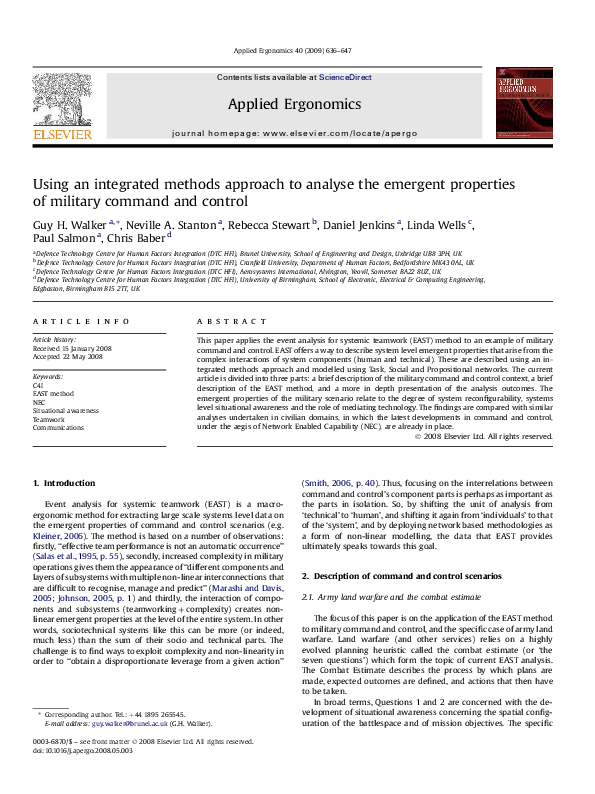 (PDF) Using an integrated methods approach to analyse the emergent ...