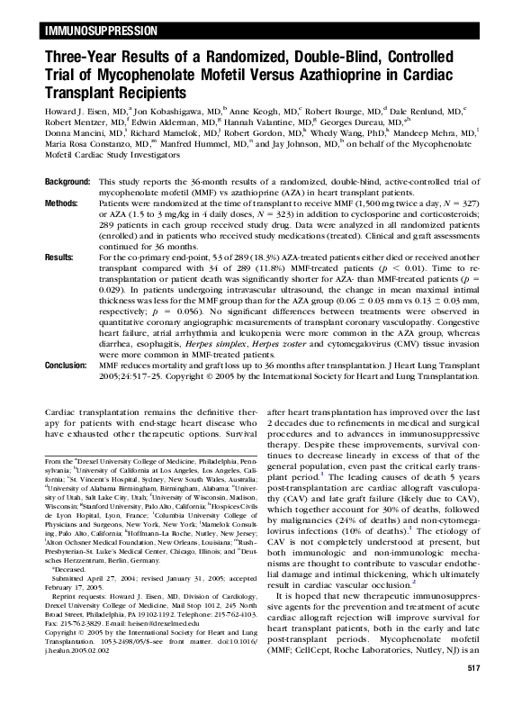 (PDF) Three-Year Results of a Randomized, Double-Blind, Controlled ...