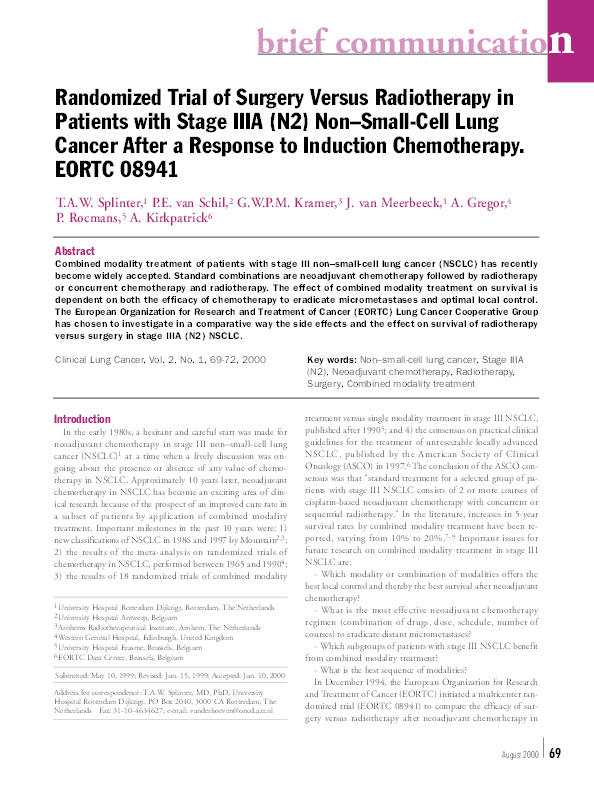 (PDF) Randomized Trial of Surgery Versus Radiotherapy in Patients with ...