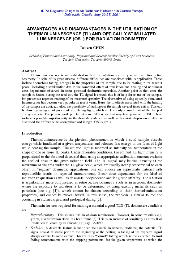 (PDF) Advantages and Disadvantages in the Utilisation of