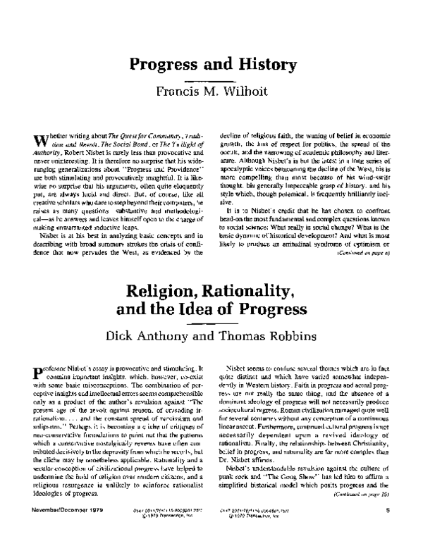 the idea of progress