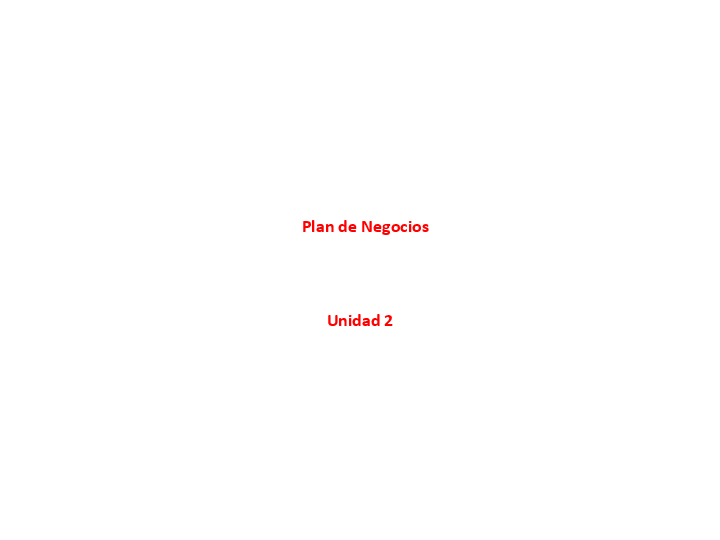(PDF) Plan de Negocios Unidad 2