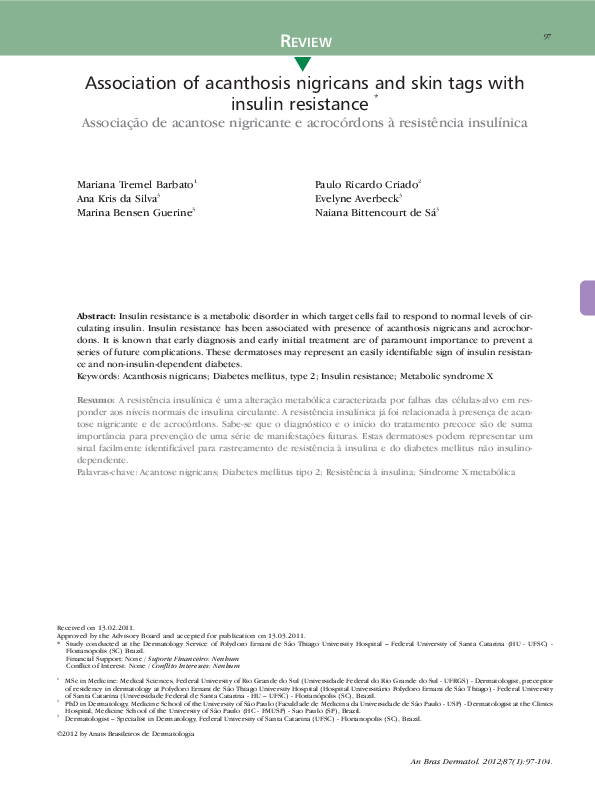 diabetes de acantose nigricans