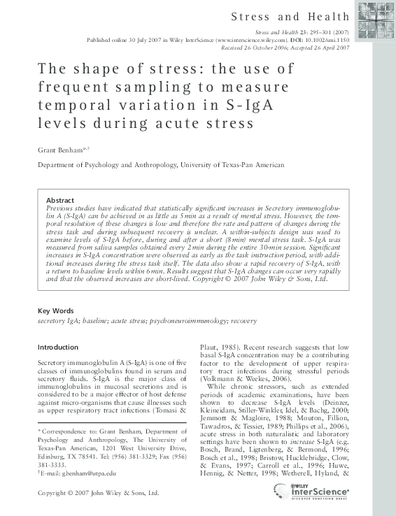 Acute stress essay 08 picture